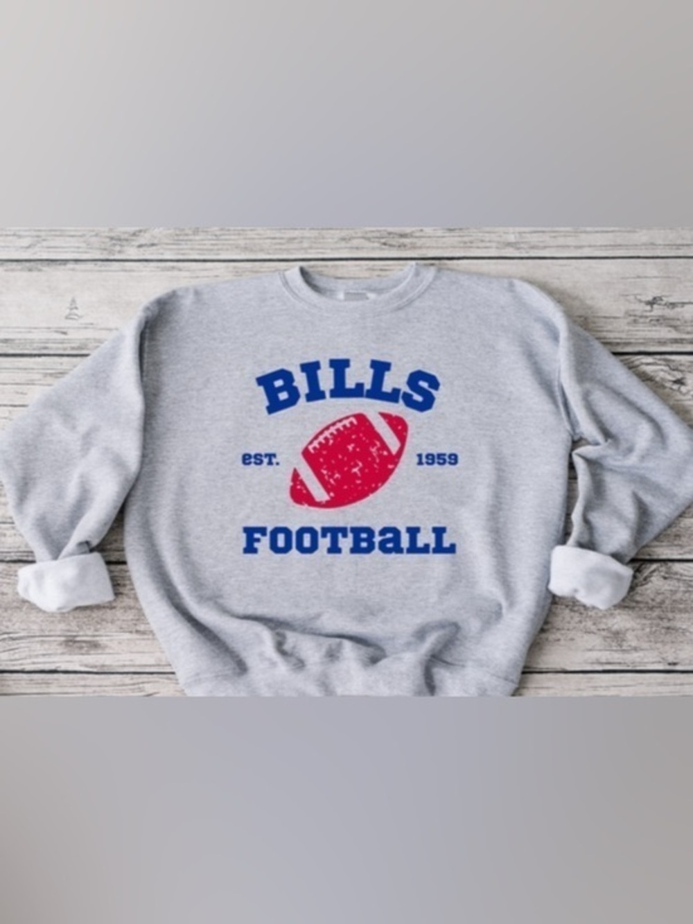 Bills Retro Football Crewneck